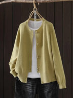 Inspire | Women's Sweater | Button Front Ribbed Cuffs