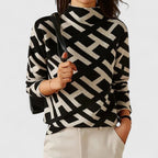 Sephira | Women's Patterned Knit Sweater - Modern Textured Pullover