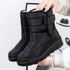 Ēden | Women's Quilted Mid-Calf Boots - Warm Winter Snow Booties