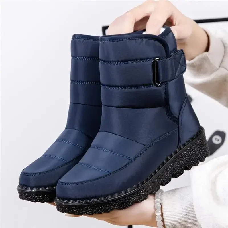 Ēden | Women's Quilted Mid-Calf Boots - Warm Winter Snow Booties