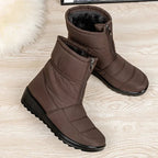 Ēden | Women's Quilted Mid-Calf Boots - Warm Winter Snow Booties