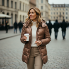 Zahara | Women's Puffer Jacket with Hood - Warm Quilted Down Parka & Windproof Winter Coat