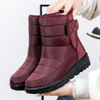 Ēden | Women's Quilted Mid-Calf Boots - Warm Winter Snow Booties
