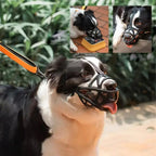 Soft Mesh Dog Muzzle – Breathable, Adjustable Muzzle to Prevent Biting and Chewing – for Walks, Training & Vet Visits, S–XL