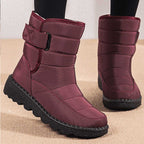 Ēden | Women's Quilted Mid-Calf Boots - Warm Winter Snow Booties