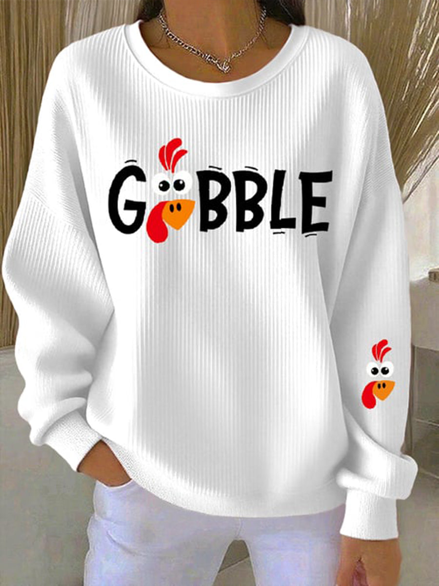 Mechi | Women's Graphic Sleeve Sweatshirt - Long Sleeve Crewneck Pullover